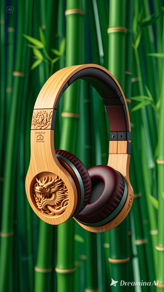 Dragon carved headphones
